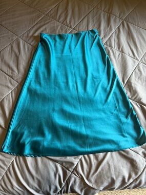 Teal A-Line Women's Skirt